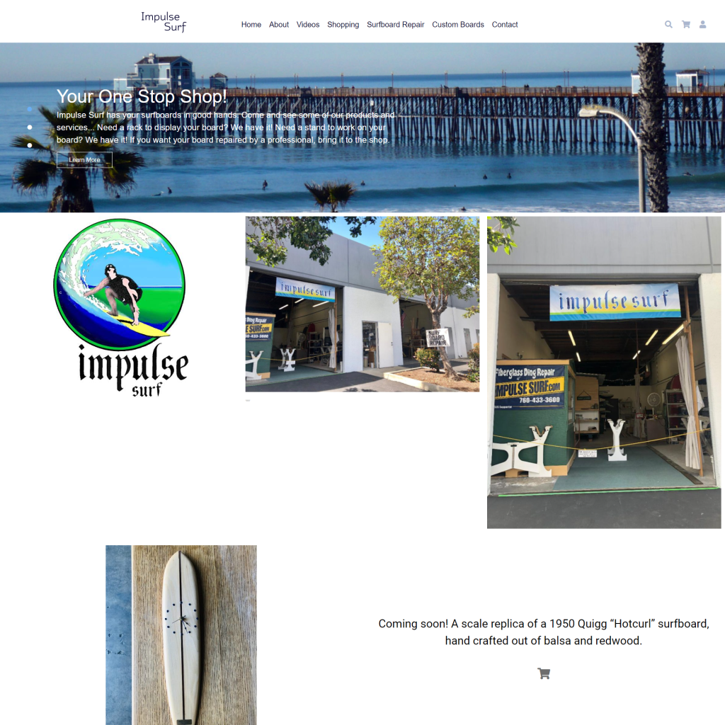 This image features the Impulse Surf logo, reflecting a brand that focuses on surf-related products, services, or experiences, emphasizing energy, excitement, and adventure.