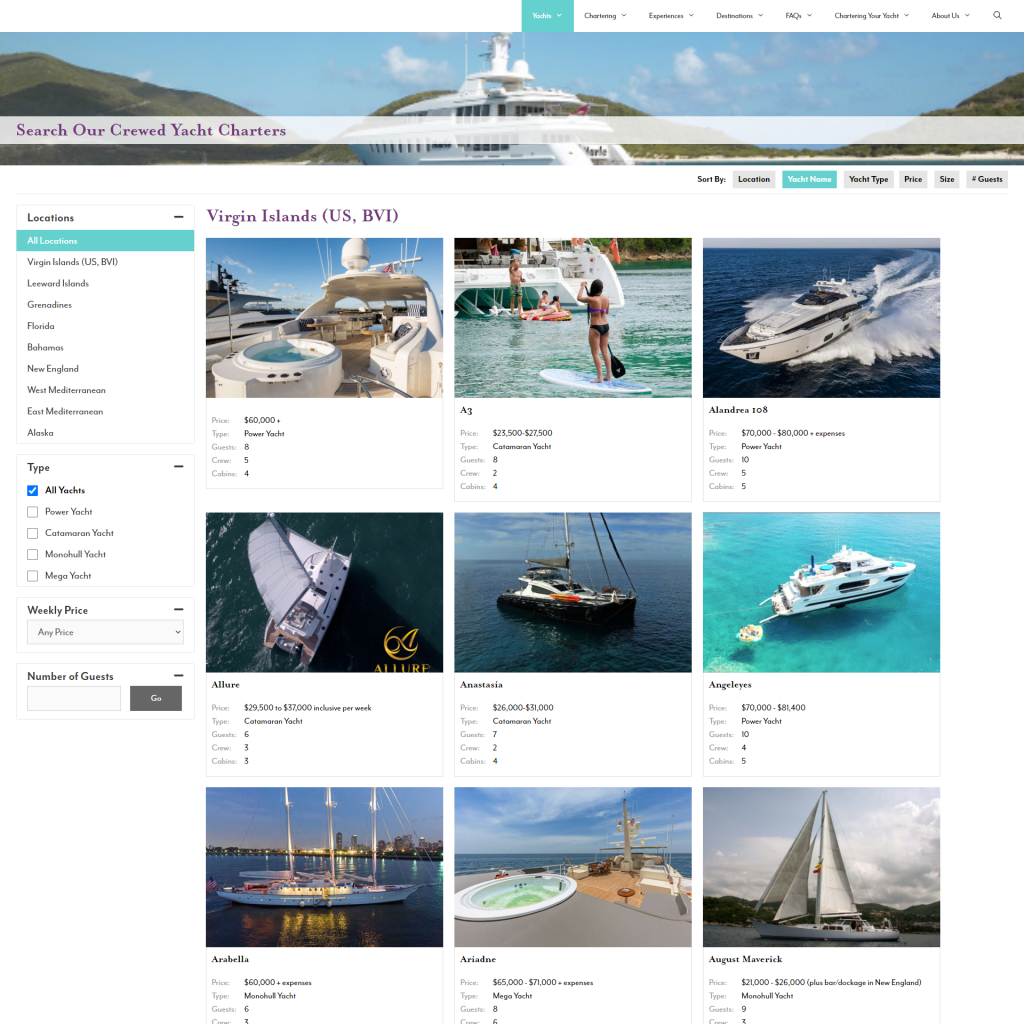 This image features the Yacht logo, reflecting a high-end brand focused on luxury and premium services, likely in the boating or maritime industry.